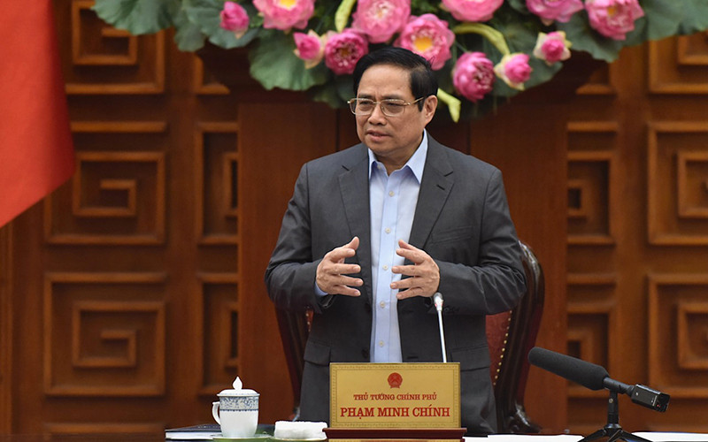 Thủ tướng Phạm Minh Chính phát biểu tại sự kiện.