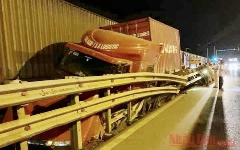 Hiện trường vụ tai nạn.