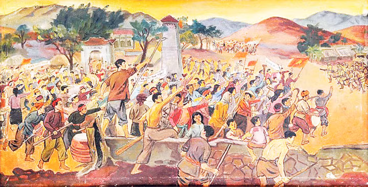 Xô Viết Nghệ Tĩnh (1957), tranh của họa sĩ Nguyễn Đức Nùng.