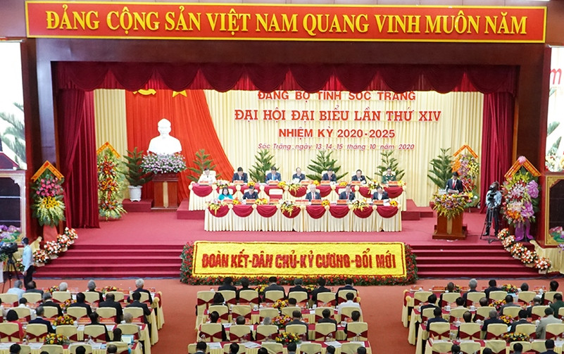 Phiên làm việc sáng 15-10, Đại hội Đảng bộ tỉnh Sóc Trăng lần thứ 14.
