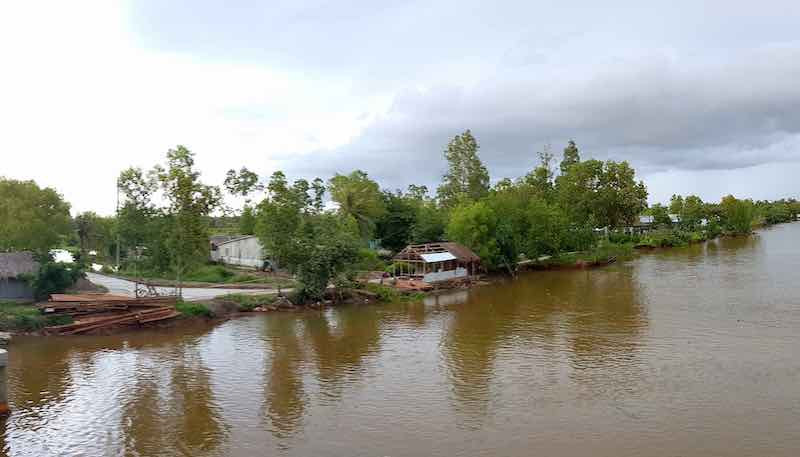 Vùng ven biển U Minh (Cà Mau), nơi bé gái 11 tuổi tình nghi bị nhiều người xâm hại. 