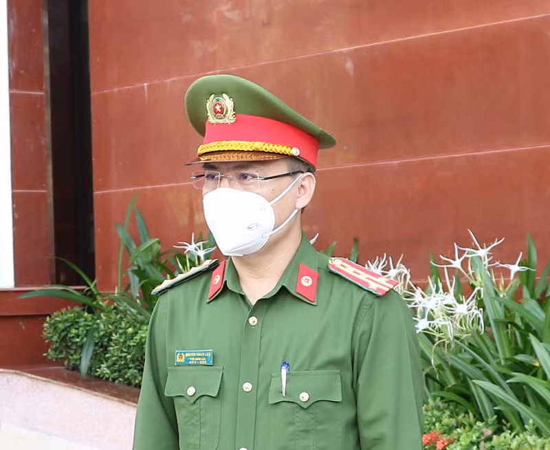 Đại tá Nguyễn Thanh Liêm - Phó Giám đốc, Thủ trưởng Cơ quan Cảnh sát điều tra Công an tỉnh Hà Tĩnh. 