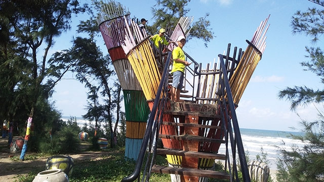 Còn một vị trí này để nhận ra làng tranh Tam Thanh..