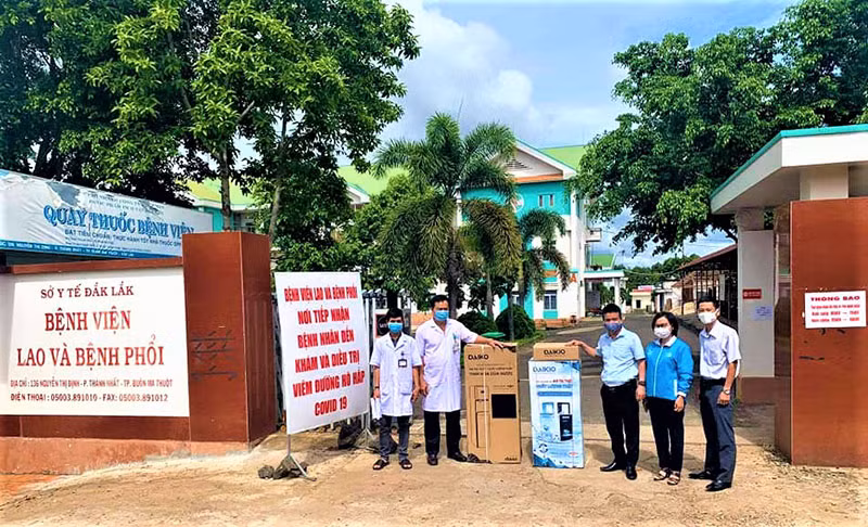 Bệnh viện Lao và Bệnh phổi Đắk Lắk, nơi tiếp nhận và điều trị cho các bệnh nhân Covid-19 ở Đắk Lắk.