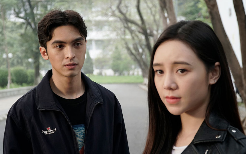 Quỳnh Kool và Công Dương trong phim.