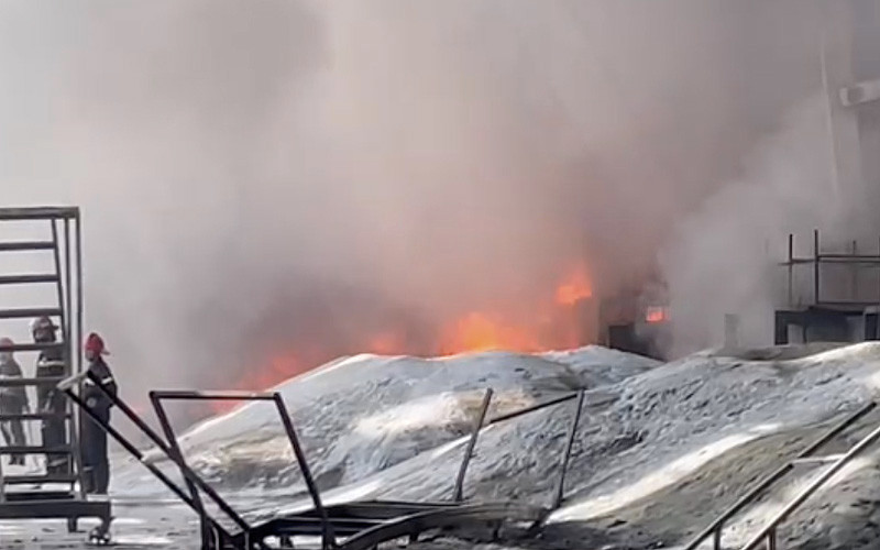 Hiện trường nơi xảy ra vụ cháy