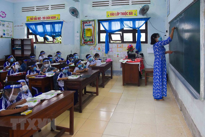 Ðể bảo đảm phòng, chống dịch, Trường Tiểu học Thới Bình C chỉ thực hiện dạy học 1 buổi trong ngày.