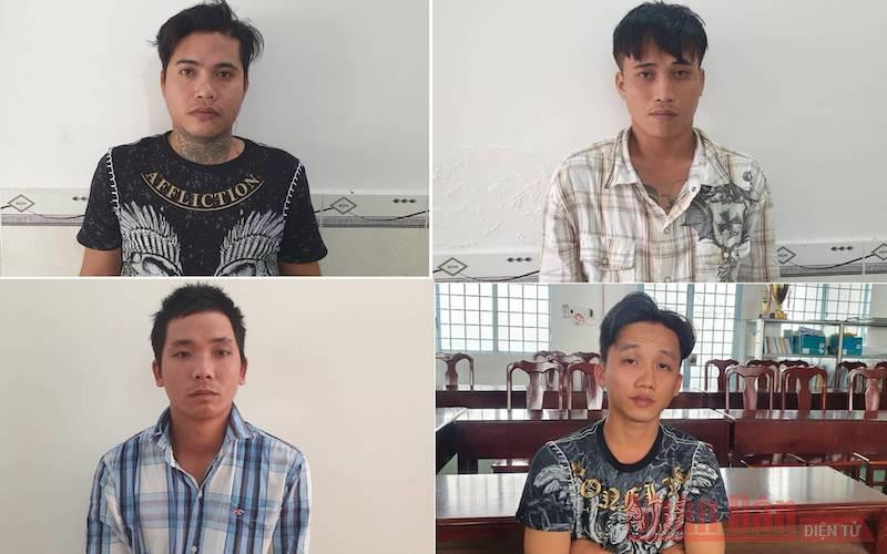 Các đối tượng vừa bị bắt giữ.