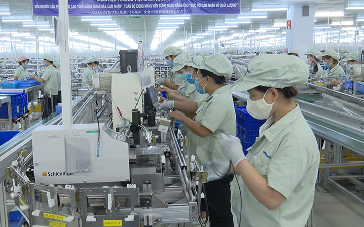 Sản xuất tại Công ty Yokwo, khu công nghiệp Đồng Văn, Hà Nam (Ảnh minh họa: Đào Phương).