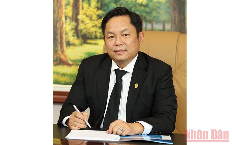 Phó Chủ tịch kiêm Tổng thư ký Hiệp hội mắc-ca Việt Nam Huỳnh Ngọc Huy.