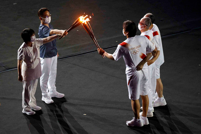 Những hình ảnh ấn tượng tại Lễ khai mạc Olympic Tokyo 2020