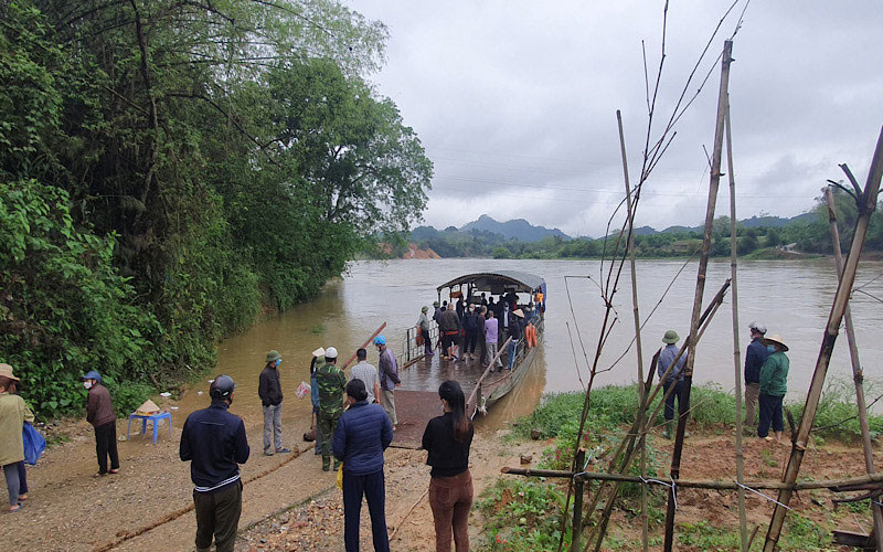 Bến đò thôn Chợ, xã Xuân Vân, huyện Yên Sơn nơi xảy ra vụ việc.