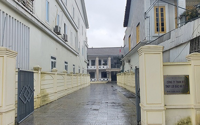 Trụ sở Công ty TNHH một thành viên thủy lợi Bắc Hà Tĩnh.