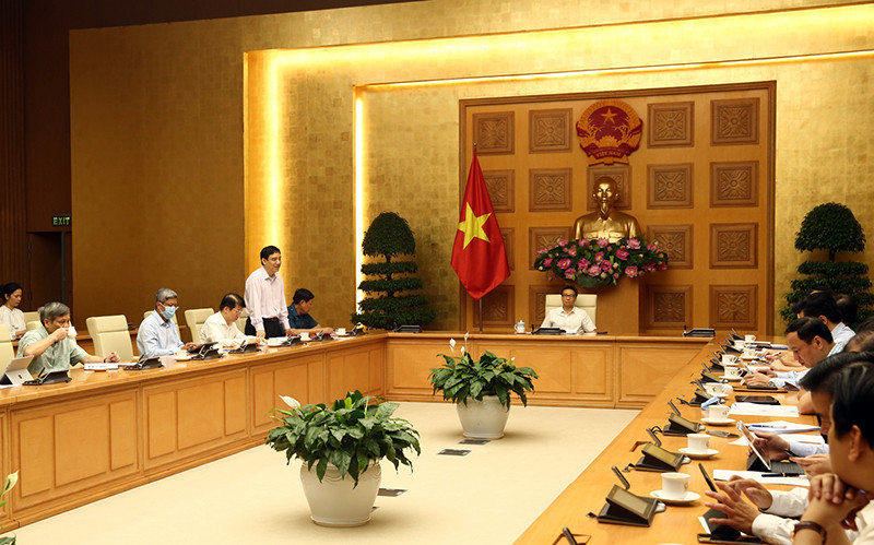 Cuộc họp Ban Chỉ đạo sáng 29-7. (Ảnh: VGP)