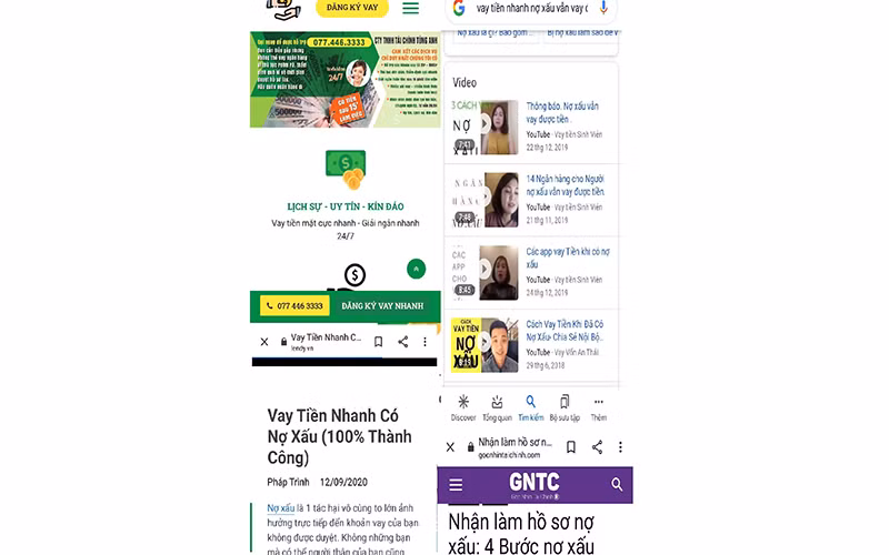 Muôn kiểu quảng cáo vay tiền qua app.
