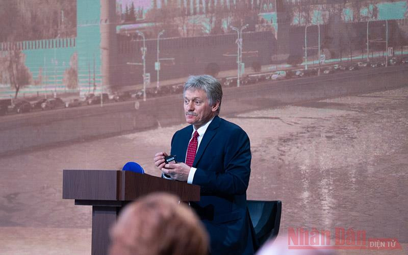 Người phát ngôn Điện Kremlin Dmitry Peskov. (Ảnh: THANH THỂ)