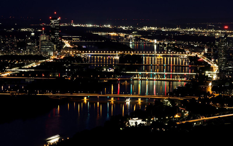 TP Vienna về đêm. (Ảnh: Reuters)