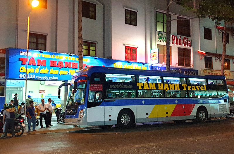 Văn phòng nhà xe Tâm Hạnh tại TP Phan Thiết (Bình Thuận), điểm đón và trả khách từ Phan Thiết đi TP Hồ Chí Minh và ngược lại.