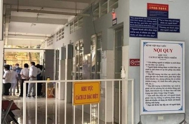 Khu cách ly điều trị bệnh nhân Covid-19 tại Bệnh viện đa khoa tỉnh Bạc Liêu.