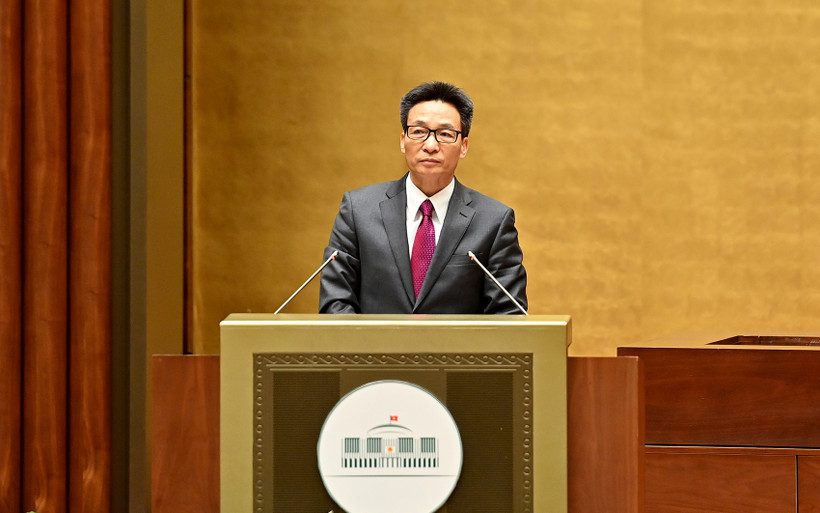 Phó Thủ tướng Vũ Đức Đam phát biểu. (Ảnh: ĐĂNG KHOA)