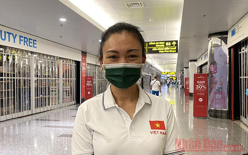 Thượng tá Đặng Mỹ Hạnh, đội trưởng "Đội quân văn hóa" tham gia Army Games 2021. Ảnh: TRỊNH DŨNG