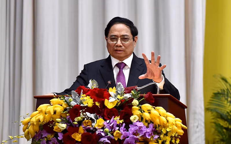 Thủ tướng Phạm Minh Chính phát biểu chỉ đạo.