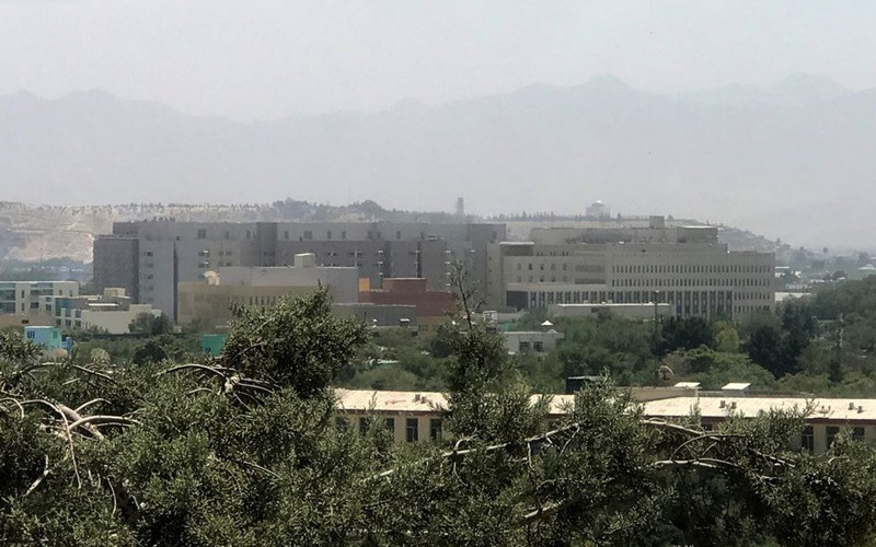 Toàn cảnh Đại sứ quán Mỹ tại Kabul, Afghanistan, ngày 15/8. (Ảnh: Reuters)