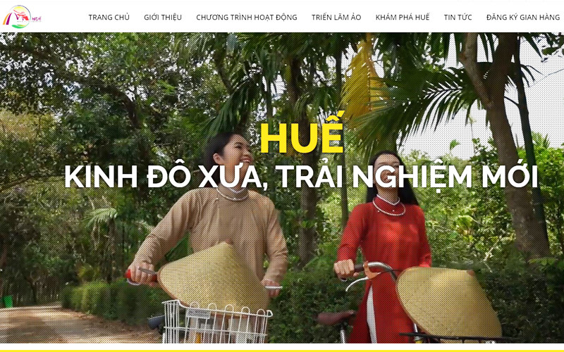 Triển lãm không gian ảo quảng bá du lịch Thừa Thiên Huế. (Ảnh chụp màn hình)