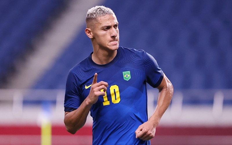 Richarlison tỏa sáng ở Olympic 2020 với 5 bàn thắng. (Ảnh: Getty Images)