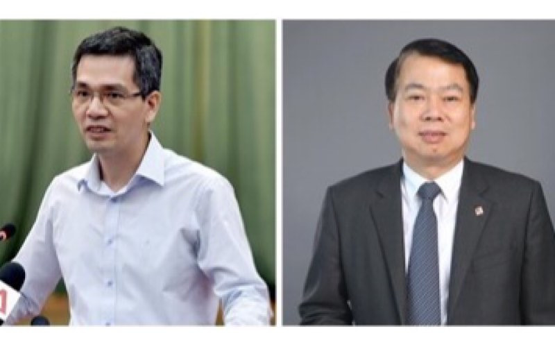 Ông Võ Thành Hưng (trái) và ông Nguyễn Đức Chi. (Ảnh: VGP)