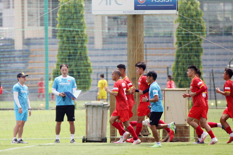 Ban huấn luyện đã tiến hành đánh giá, rà soát lực lượng ĐT U22 Việt Nam sau hơn một tuần tập luyện. (Ảnh: VFF)