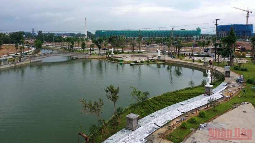 Khu đô thị Danko ở thành phố Thái Nguyên đang được đầu tư xây dựng.