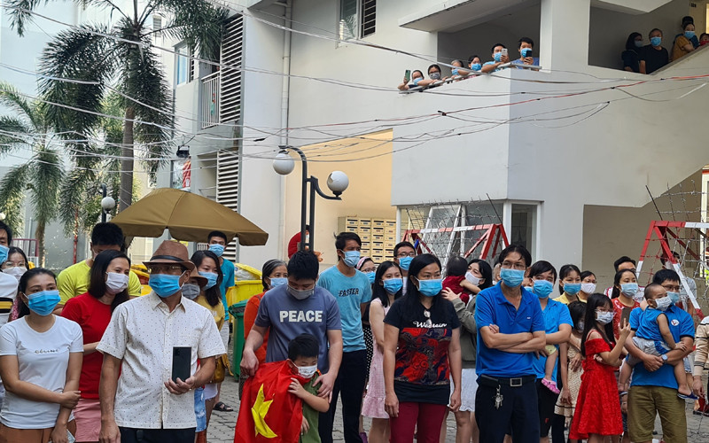 Dỡ bỏ phong tỏa tại chung cư Ehome 4 ở TP Thuận An.