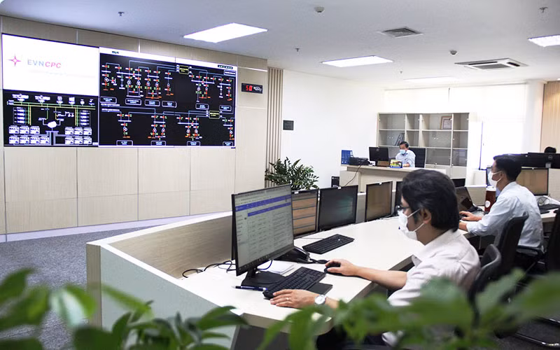 Trung tâm giám sát lưới điện EVNCPC.
