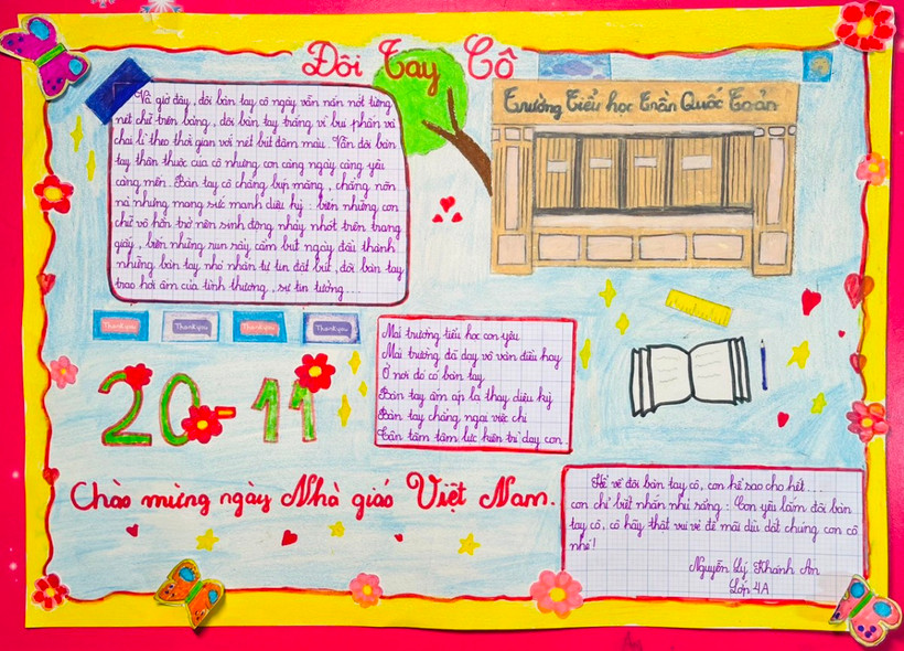 Lá thư của em Nguyễn Lý Khánh An (lớp 4A), đoạt giải Nhì.