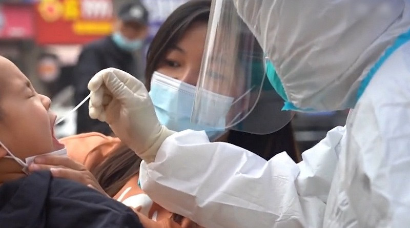 Thị trấn Tỷ Cáo ngay lập tức đã tiến hành xét nghiệm axit nucleic toàn bộ cư dân. (Nguồn: baidu) 