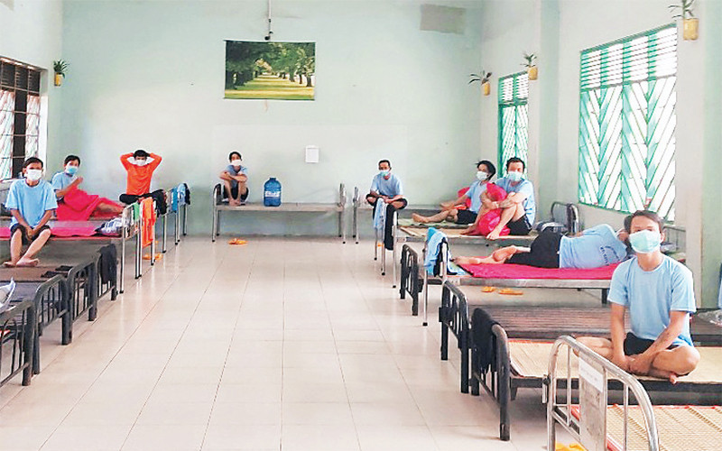 Người lang thang, cơ nhỡ ở TP Hồ Chí Minh được chăm sóc tại cơ sở Bảo trợ xã hội Bình Ðức (tỉnh Bình Phước). 