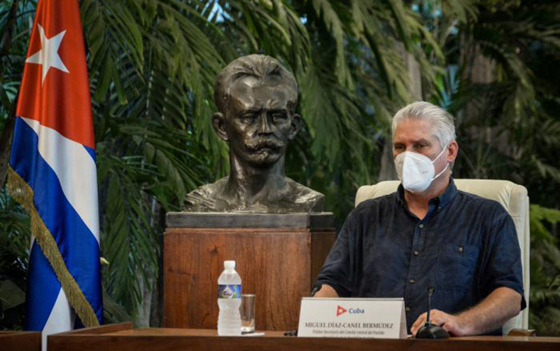 Chủ tịch Cuba Miguel Diaz-Canel.Ảnh GRANMA
