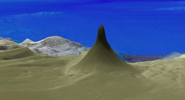 Rạn san hô mới phát hiện cao hơn 500 m, cách mặt biển 40 m. Ảnh: Viện Đại dương Schmidt.