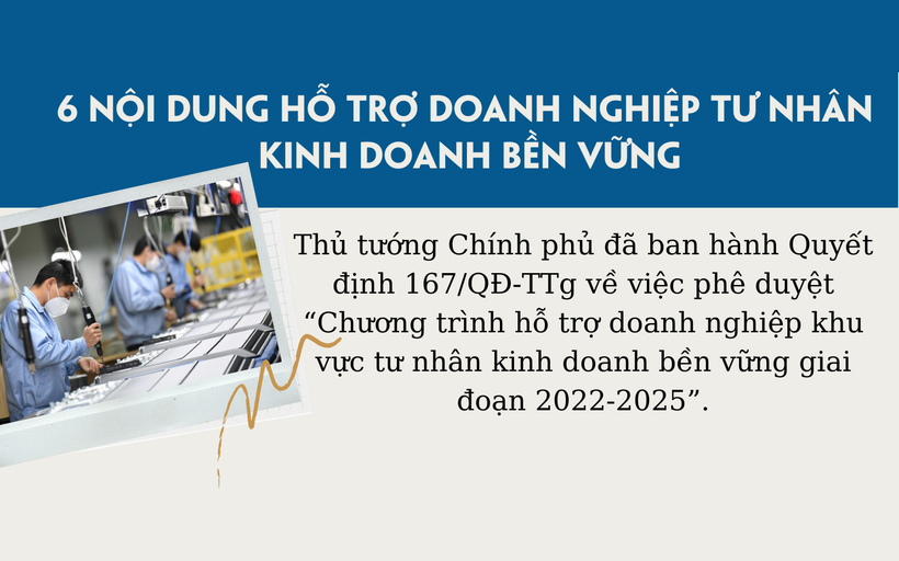 6 nội dung hỗ trợ doanh nghiệp tư nhân kinh doanh bền vững