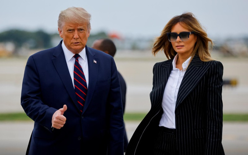 Tổng thống Trump và Đệ nhất phu nhân Melania. (Ảnh: Reuters)