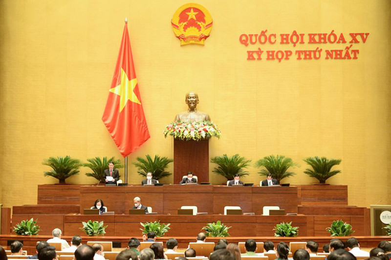 Quang cảnh phiên làm việc chiều ngày 27/7 của Quốc hội.