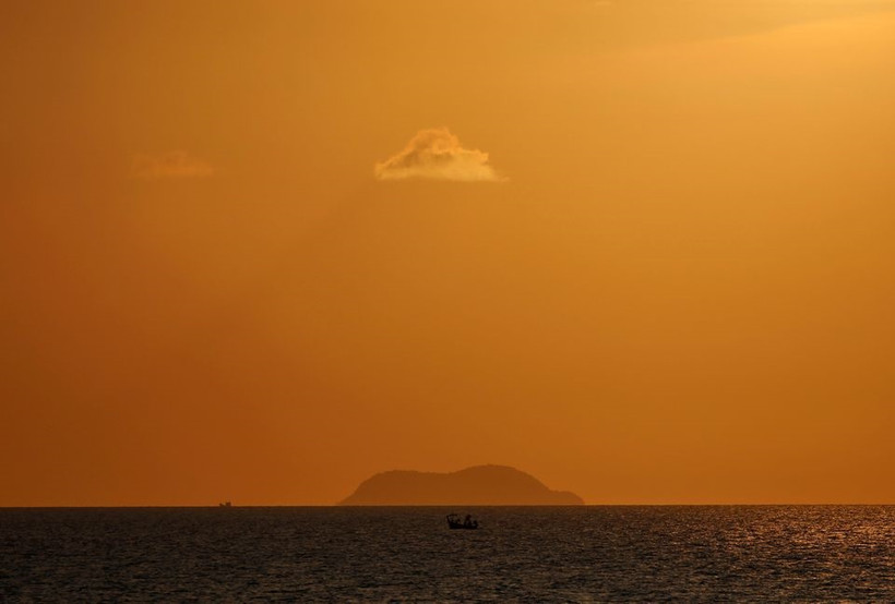 Hoàng hôn ở biển Ko Samui, Thái Lan. (Ảnh: Reuters)