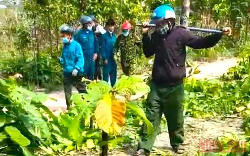 Hiện trường vụ hành hung nhân viên bảo vệ rừng.