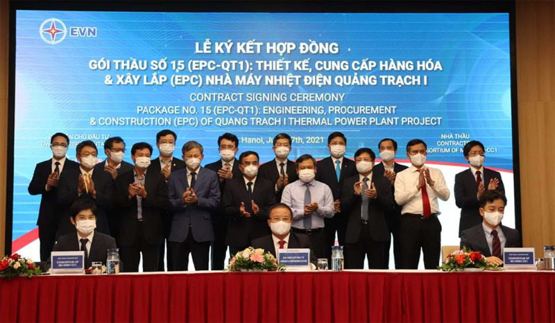Ký hợp đồng gói thầu thiết kế, cung cấp và xây lắp Dự án Nhà máy Nhiệt điện Quảng Trạch I