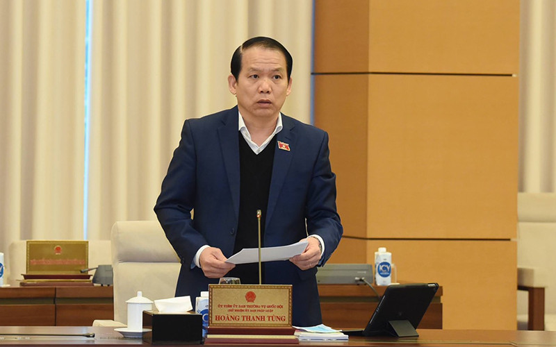 Chủ nhiệm Ủy ban Pháp luật Hoàng Thanh Tùng. Ảnh: QUANG KHÁNH