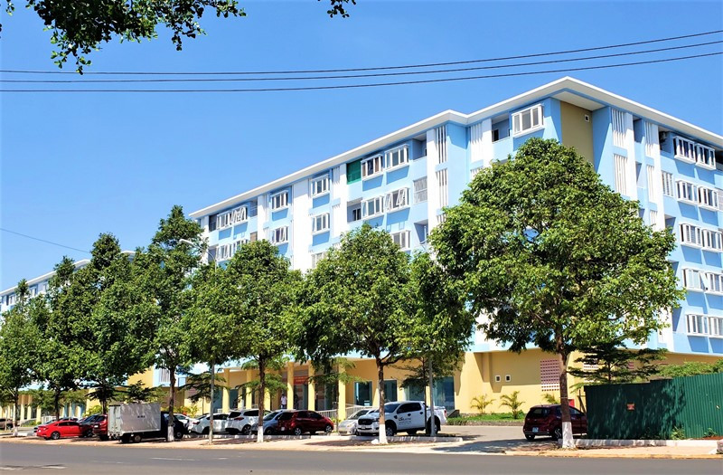 Nhà ở xã hội dành cho cán bộ, công chức, viên chức tại khu dân cư Km4-5, đường Tôn Đức Thắng, phường Tân An, TP Buôn Ma Thuột vừa đưa vào sử dụng nhưng được rao bán công khai trên mạng xã hội.