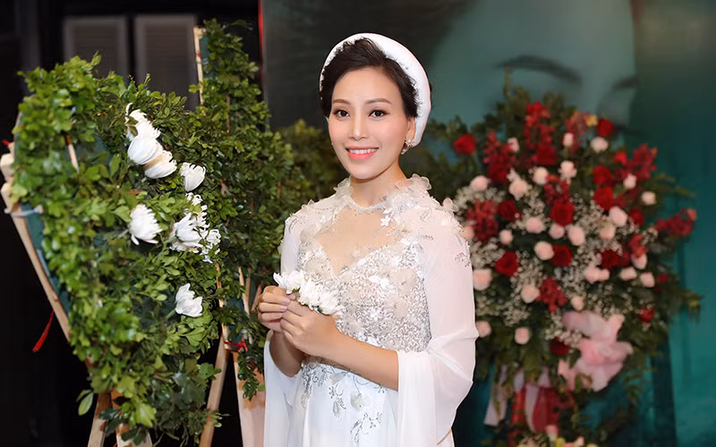 Ca sĩ Sao Mai Huyền Trang.