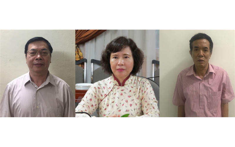 Các đối tượng bị khởi tố.