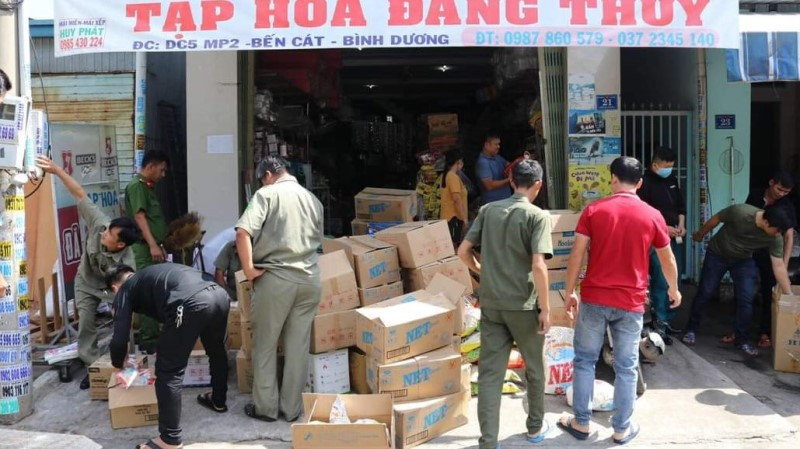 Cửa hàng nơi phát hiện làm hàng giả.